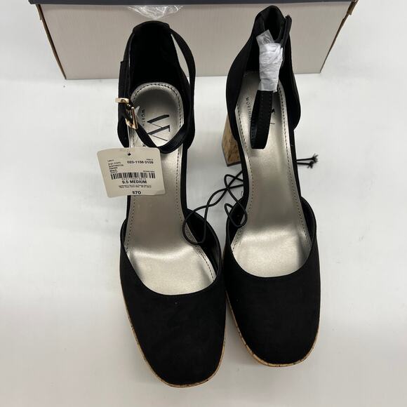 Worthington Womens Panama Block Heel Pumps Black Size 9.5M - Picture 8 of 12
